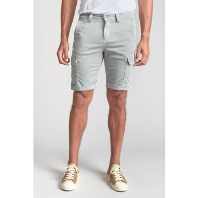 Le Temps des Cerises Bermuda short DAMON gris Sven en coton 38 male - Publicité Le Temps des Cerises Bermuda short DAMON gris Sven en coton 38 male - Publicité
