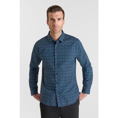 Le Temps des Cerises Chemise bleu Milo en coton XL male - Publicité Le Temps des Cerises Chemise bleu Milo en coton XL male - Publicité
