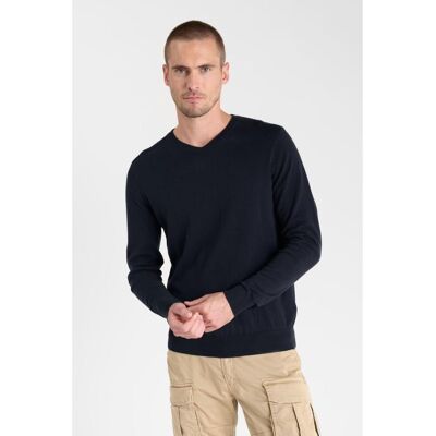Le Temps des Cerises Pull en fine maille IBAR bleu Hal XXL male - Publicité Le Temps des Cerises Pull en fine maille IBAR bleu Hal XXL male - Publicité