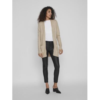 Vila Cardigan col fendu marron en viscose Lana L female - Publicité Vila Cardigan col fendu marron en viscose Lana L female - Publicité