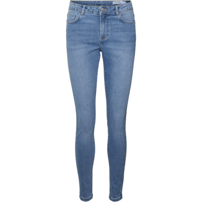 Vero Moda Jean skinny fermeture à boutons et à glissière taille moyenne bleu en coton Nea Taille : XL / Longueur : 32 female - Publicité Vero Moda Jean skinny fermeture à boutons et à glissière taille moyenne bleu en coton Nea Taille : XL / Longueur : 32 female - Publicité