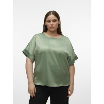 Vero Moda Top col rond manches volumineuses manches 2/4 vert Nola 46 female - Publicité Vero Moda Top col rond manches volumineuses manches 2/4 vert Nola 46 female - Publicité