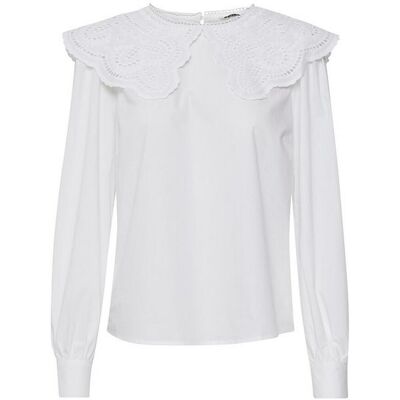 b.Young Blouse manches longues femme blanc en coton 34 female - Publicité b.Young Blouse manches longues femme blanc en coton 34 female - Publicité