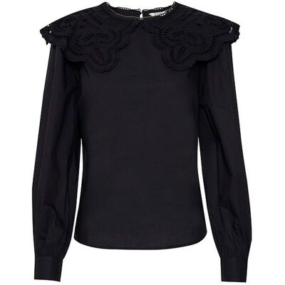 b.Young Blouse manches longues femme noir en coton 34 female - Publicité b.Young Blouse manches longues femme noir en coton 34 female - Publicité