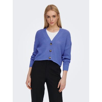 Only Cardigans en maille Col en V Manches longues Poignets côtelés bleu Uma M female - Publicité Only Cardigans en maille Col en V Manches longues Poignets côtelés bleu Uma M female - Publicité
