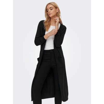 Only Cardigans en maille Col en U Manches longues Longueur maxi noir Leah S female - Publicité Only Cardigans en maille Col en U Manches longues Longueur maxi noir Leah S female - Publicité