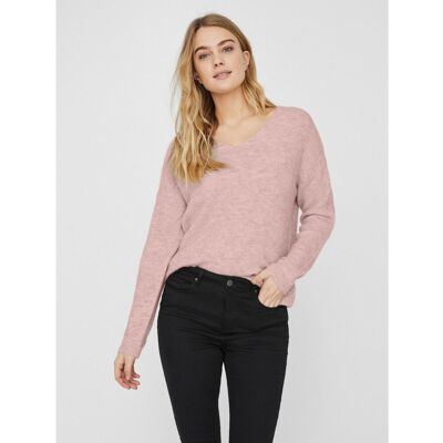 Vero Moda Pull en maille Col en V Manches longues rose Amy M female - Publicité Vero Moda Pull en maille Col en V Manches longues rose Amy M female - Publicité