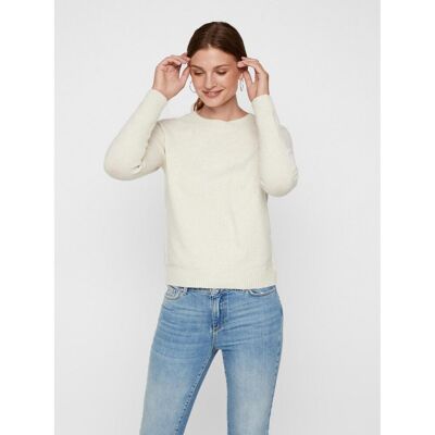 Vero Moda Pull en maille Col rond Manches longues gris Lana M female - Publicité Vero Moda Pull en maille Col rond Manches longues gris Lana M female - Publicité