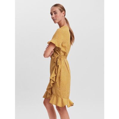Vero Moda Robe courte Regular Fit Imprimé all over Col en V Manches 2/4 jaune XL female - Publicité Vero Moda Robe courte Regular Fit Imprimé all over Col en V Manches 2/4 jaune XL female - Publicité