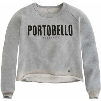 Sweat col rond manches longues imprimé graphique Kari Teen fille Pepe Jeans - Gris en coton XXS unisex - Publicité Sweat col rond manches longues imprimé graphique Kari Teen fille Pepe Jeans - Gris en coton XXS unisex - Publicité