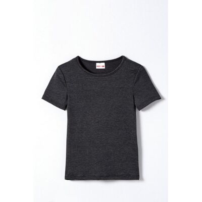 Damart Tee-shirt Enfant Manches Courtes Anthracite Thermolactyl 10 ans unisex - Publicité Damart Tee-shirt Enfant Manches Courtes Anthracite Thermolactyl 10 ans unisex - Publicité