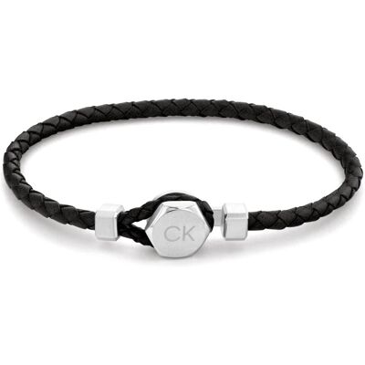 Bracelet Homme Calvin Klein Bijoux - 35000260 Cuir, Acier Noir male - Publicité Bracelet Homme Calvin Klein Bijoux - 35000260 Cuir, Acier Noir male - Publicité