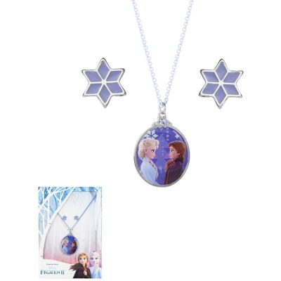 Parure Disney collier et boucles d'oreilles - Reine des Neiges unisex - Publicité Parure Disney collier et boucles d'oreilles - Reine des Neiges unisex - Publicité