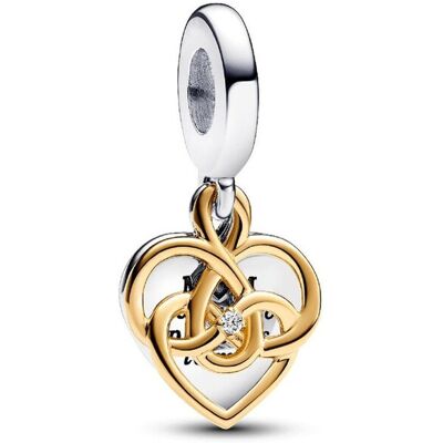 Pandora Charm Pendant Double Maman Gravable Diamant de Synthèse female - Publicité Pandora Charm Pendant Double Maman Gravable Diamant de Synthèse female - Publicité