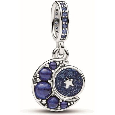 Charm Pendant Rotatif Lune Scintillante - Pandora Moments female - Publicité Charm Pendant Rotatif Lune Scintillante - Pandora Moments female - Publicité
