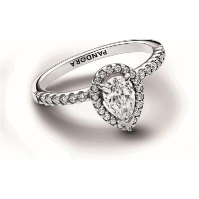 Bague Pandora Timeless - Halo Poire Scintillant Argent 925/1000 56 female - Publicité Bague Pandora Timeless - Halo Poire Scintillant Argent 925/1000 56 female - Publicité