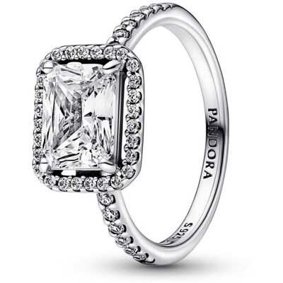 Bague Pandora Timeless - Halo Rectangulaire Scintillant 50 female - Publicité Bague Pandora Timeless - Halo Rectangulaire Scintillant 50 female - Publicité