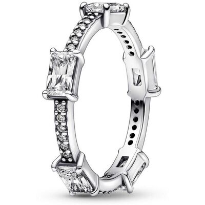 Bague Pandora Timeless - Rectangles Pavés Scintillants 48 female - Publicité Bague Pandora Timeless - Rectangles Pavés Scintillants 48 female - Publicité