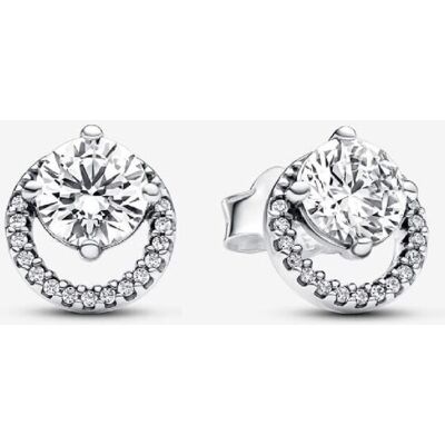Boucles d'oreilles femme en argent sterling avec zircons Pandora female - Publicité Boucles d'oreilles femme en argent sterling avec zircons Pandora female - Publicité