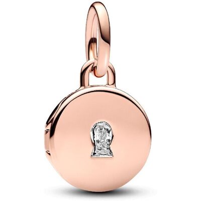 Pandora Charm Pendant Médaillon Amour Ouvrable et Gravable Doré Rose female - Publicité Pandora Charm Pendant Médaillon Amour Ouvrable et Gravable Doré Rose female - Publicité
