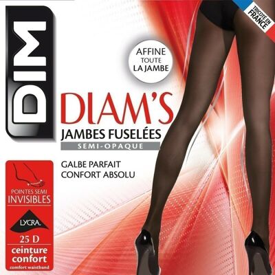 Dim Chaussant Collant amincissant voile 25D noir - Dim T1 unisex - Publicité Dim Chaussant Collant amincissant voile 25D noir - Dim T1 unisex - Publicité