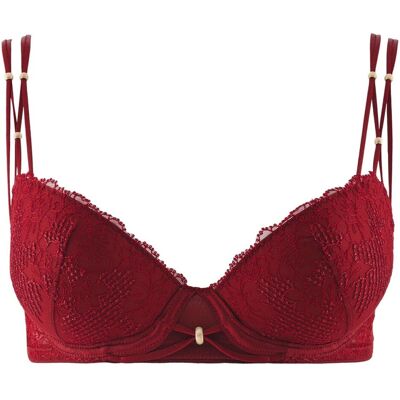Aubade Soutien-gorge push-up armatures rouge 85E unisex - Publicité Aubade Soutien-gorge push-up armatures rouge 85E unisex - Publicité