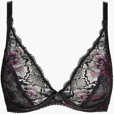 Aubade Soutien-gorge triangle plongeant armatures violet 85C unisex - Publicité Aubade Soutien-gorge triangle plongeant armatures violet 85C unisex - Publicité