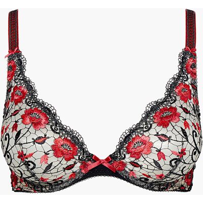 Aubade Soutien-gorge triangle plongeant armatures rouge 85E unisex - Publicité Aubade Soutien-gorge triangle plongeant armatures rouge 85E unisex - Publicité