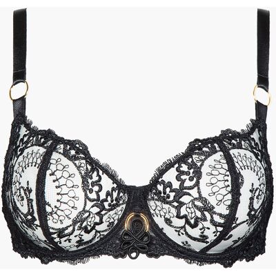 Aubade Soutien-gorge corbeille armatures noir 85D unisex - Publicité Aubade Soutien-gorge corbeille armatures noir 85D unisex - Publicité