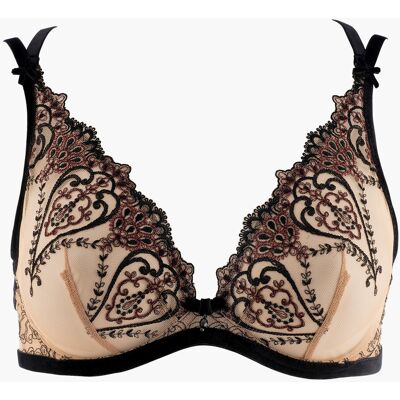Aubade Soutien-gorge plongeant armatures beige 85B unisex - Publicité Aubade Soutien-gorge plongeant armatures beige 85B unisex - Publicité