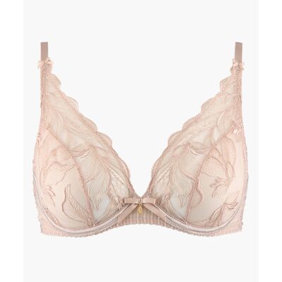 Aubade Soutien-gorge plongeant armatures nude 85B unisex - Publicité Aubade Soutien-gorge plongeant armatures nude 85B unisex - Publicité