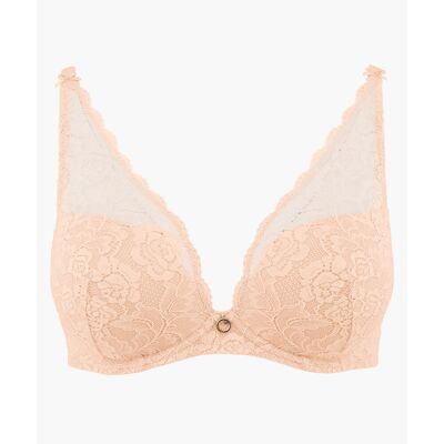 Aubade Soutien-gorge plongeant foulard armatures nude 95B unisex - Publicité Aubade Soutien-gorge plongeant foulard armatures nude 95B unisex - Publicité