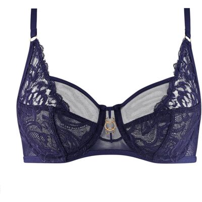 Aubade Soutien-gorge emboitant en dentelle bleu 90H unisex - Publicité Aubade Soutien-gorge emboitant en dentelle bleu 90H unisex - Publicité