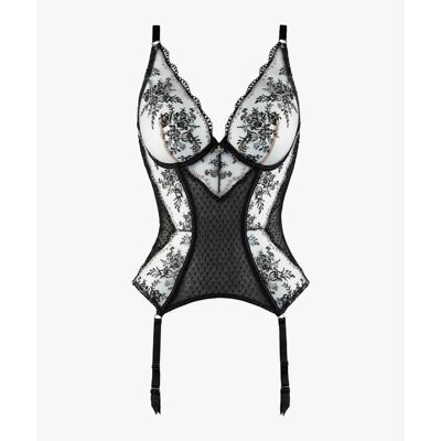 Aubade Guêpière Noire 90B unisex - Publicité Aubade Guêpière Noire 90B unisex - Publicité