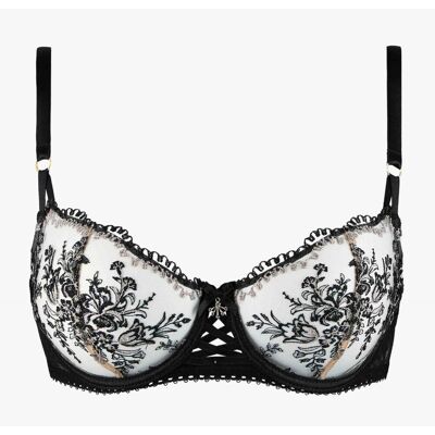 Aubade Soutien-gorge corbeille armatures Noir 90D unisex - Publicité Aubade Soutien-gorge corbeille armatures Noir 90D unisex - Publicité
