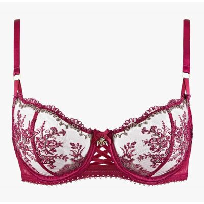 Aubade Soutien-gorge corbeille armatures Violet 85E unisex - Publicité Aubade Soutien-gorge corbeille armatures Violet 85E unisex - Publicité