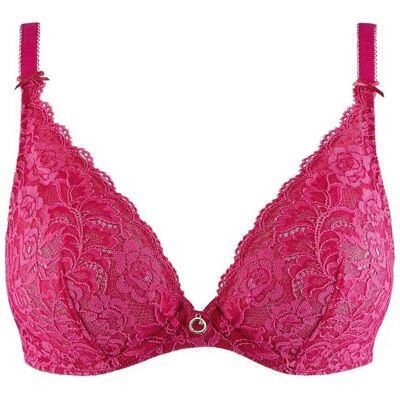 Aubade Soutien-gorge plongeant armatures Rose 85C unisex - Publicité Aubade Soutien-gorge plongeant armatures Rose 85C unisex - Publicité