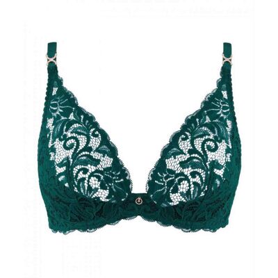 Aubade Soutien-gorge plongeant armatures - Vert en dentelle 95C unisex - Publicité Aubade Soutien-gorge plongeant armatures - Vert en dentelle 95C unisex - Publicité