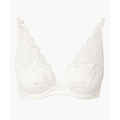 Aubade Soutien-gorge plongeant confort armatures blanc 85E unisex - Publicité Aubade Soutien-gorge plongeant confort armatures blanc 85E unisex - Publicité