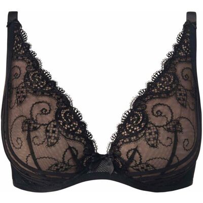 Soutien-gorge Plongeant Foulard Armatures Aubade noir 85B unisex - Publicité Soutien-gorge Plongeant Foulard Armatures Aubade noir 85B unisex - Publicité