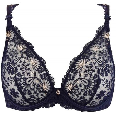 Soutien-gorge Triangle Armatures - Bleu ART OF INK - Aubade 85B unisex - Publicité Soutien-gorge Triangle Armatures - Bleu ART OF INK - Aubade 85B unisex - Publicité