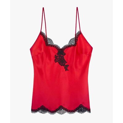 Aubade Top Rouge en soie T1 unisex - Publicité Aubade Top Rouge en soie T1 unisex - Publicité