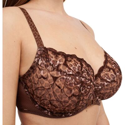 Chantelle Soutien Gorge enveloppant - Marron 90B unisex - Publicité Chantelle Soutien Gorge enveloppant - Marron 90B unisex - Publicité