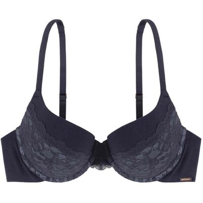Dorina Soutien-gorge emboîtant armatures - Bleu NOEMIE en coton modal 85A unisex - Publicité Dorina Soutien-gorge emboîtant armatures - Bleu NOEMIE en coton modal 85A unisex - Publicité
