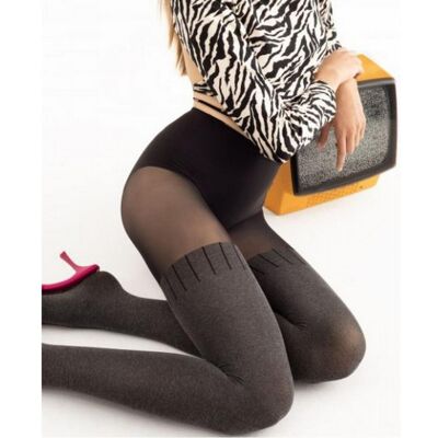 Collants 60 deniers - Noir Fiore T4 unisex - Publicité Collants 60 deniers - Noir Fiore T4 unisex - Publicité