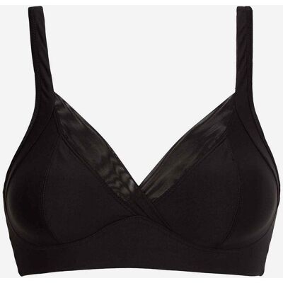 Soutien-gorge emboitant sans armatures Feel Good Support Micro NOIR Playtex en coton 90C unisex - Publicité Soutien-gorge emboitant sans armatures Feel Good Support Micro NOIR Playtex en coton 90C unisex - Publicité