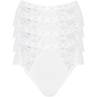 Lot de 4 culottes classiques - Blanc Sloggi en coton 38 unisex - Publicité Lot de 4 culottes classiques - Blanc Sloggi en coton 38 unisex - Publicité