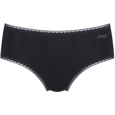 Lot de 2 slips midi Noir sloggi GO Midi C2P BLACK en coton XL unisex - Publicité Lot de 2 slips midi Noir sloggi GO Midi C2P BLACK en coton XL unisex - Publicité