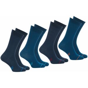 Athena Lot de 4 paires de chaussettes hautes crew Ecopack Bleu en coton 43/46 unisex - Publicité Athena Lot de 4 paires de chaussettes hautes crew Ecopack Bleu en coton 43/46 unisex - Publicité
