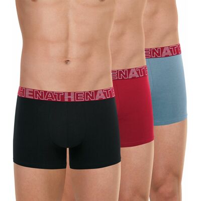 Athena Lot de 3 boxers homme Bleu - Rouge - Noir en coton XXXL male - Publicité Athena Lot de 3 boxers homme Bleu - Rouge - Noir en coton XXXL male - Publicité